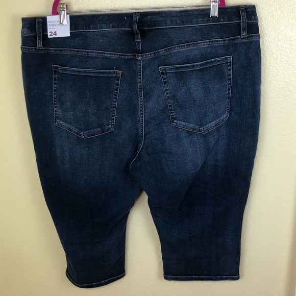 Lane Bryant Signature Fit Mid Rise Skinny Pedal Jeans Size 24 - Picture 6 of 9